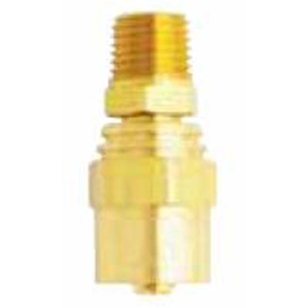 Milton Industries Re-usable Brass Hole Fitting Male End 3/8" Hose I.D. 3/8" NPT s-303AKIT